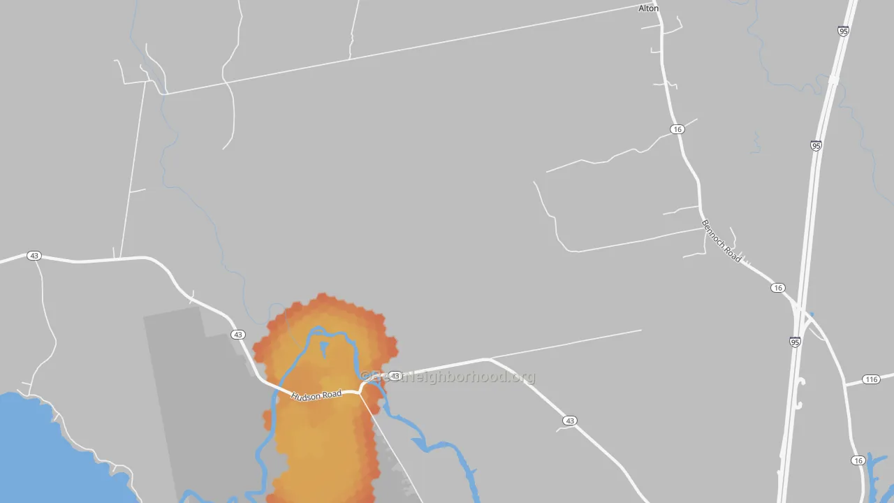 Bike Grade map of West Old Town, ME