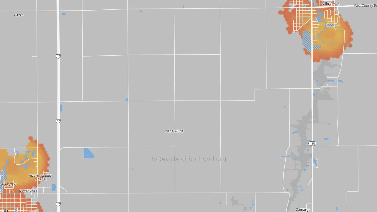 Bike Grade map of West Ridge, IL