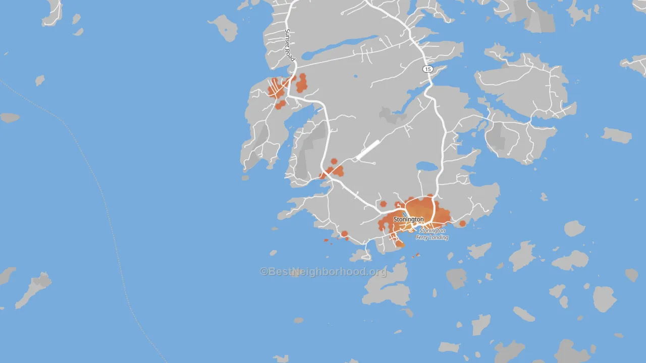 Bike Grade map of West Stonington, ME