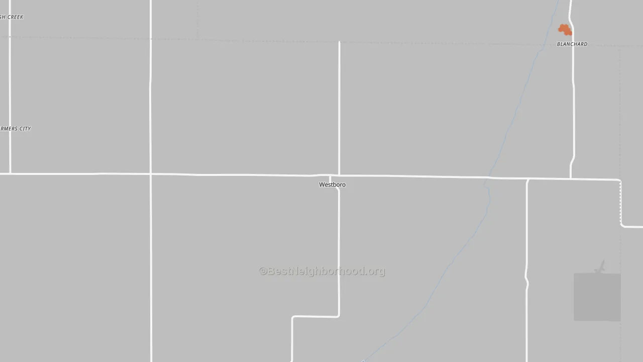 Bike Grade map of Westboro, MO