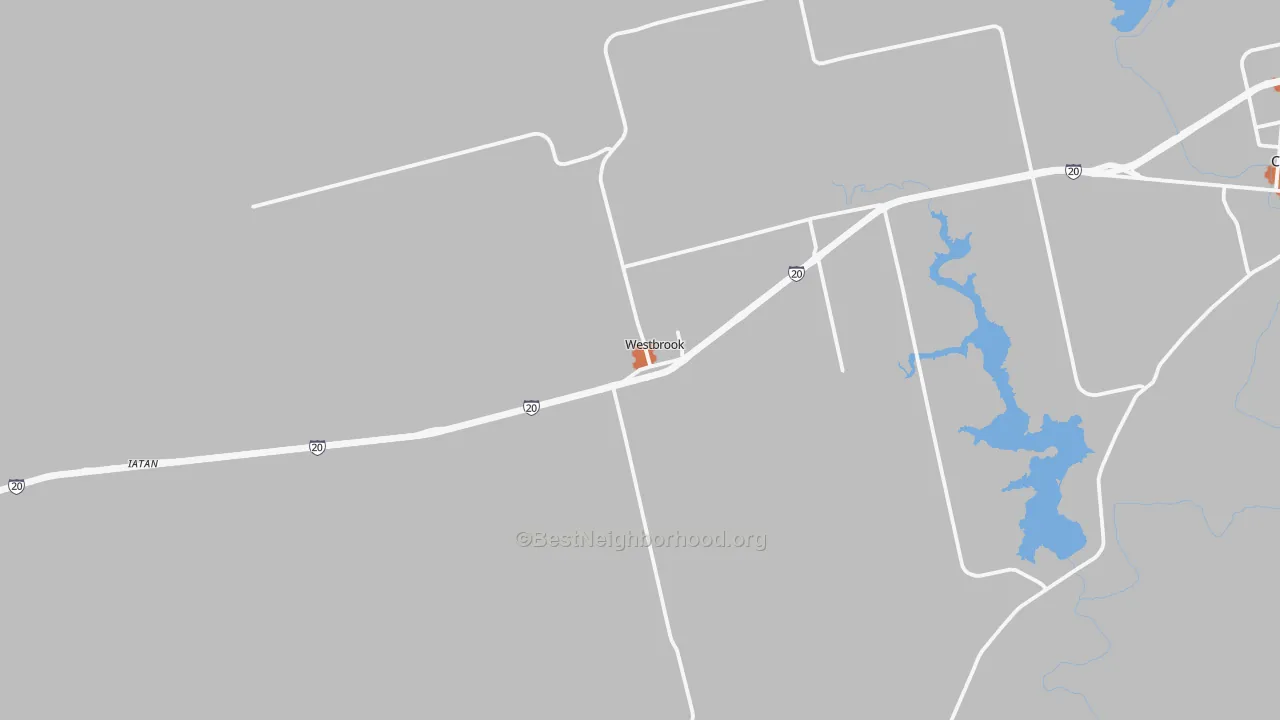 Bike Grade map of Westbrook, TX