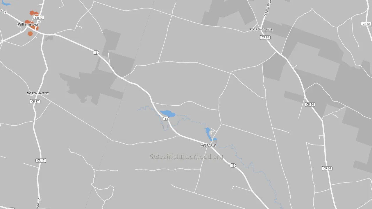 Bike Grade map of Westdale, NY