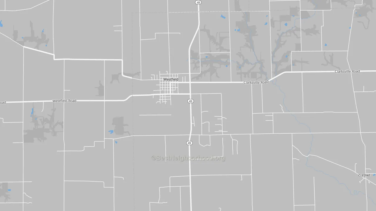Bike Grade map of Westfield, IL