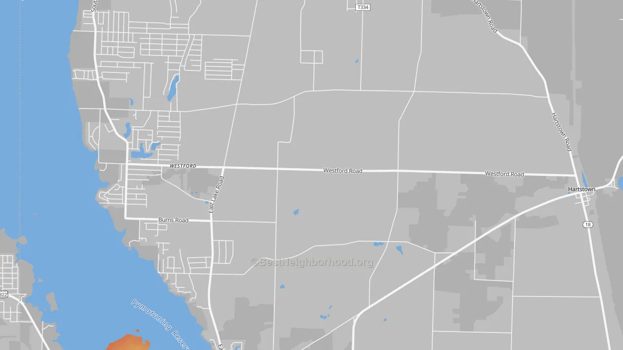 Bike Grade map of Westford, PA