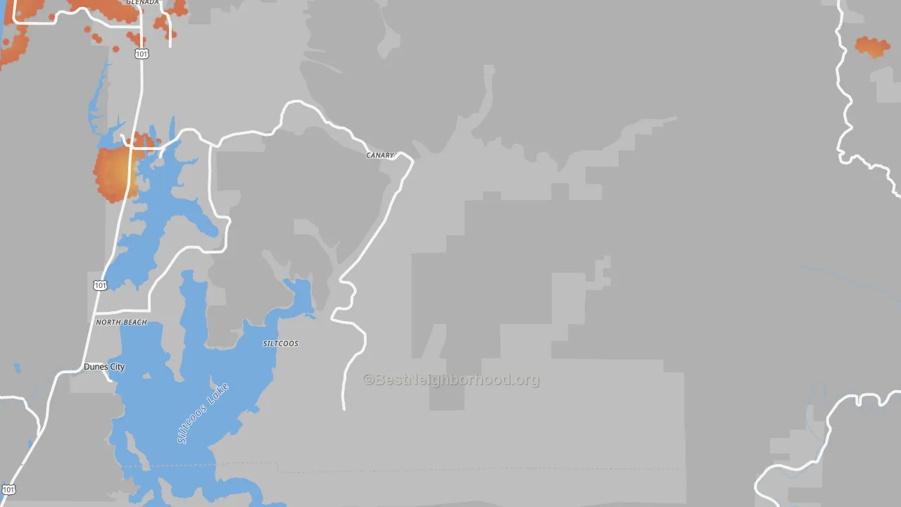 Bike Grade map of Westlake, OR