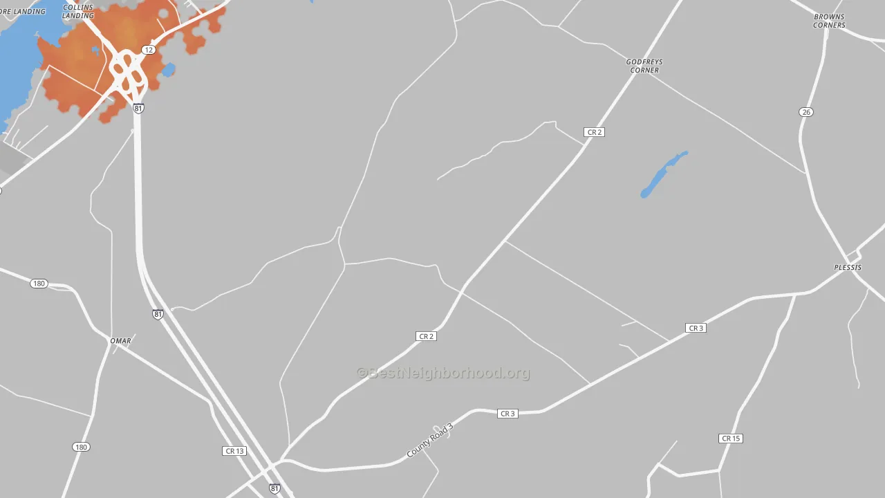Bike Grade map of Westminster Park, NY