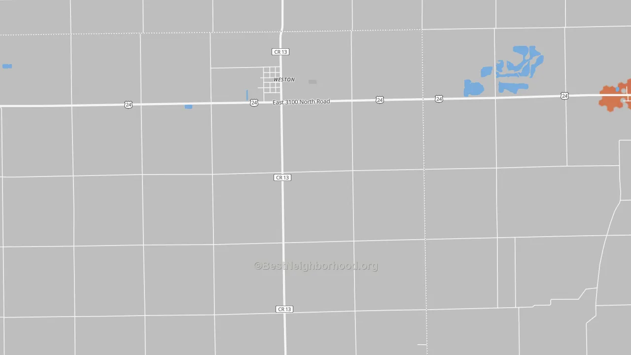 Bike Grade map of Weston, IL