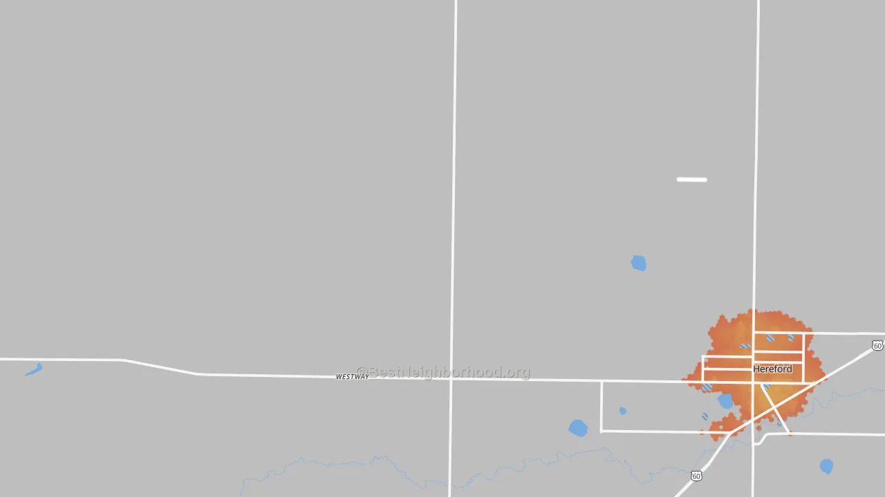 Bike Grade map of Westway, TX