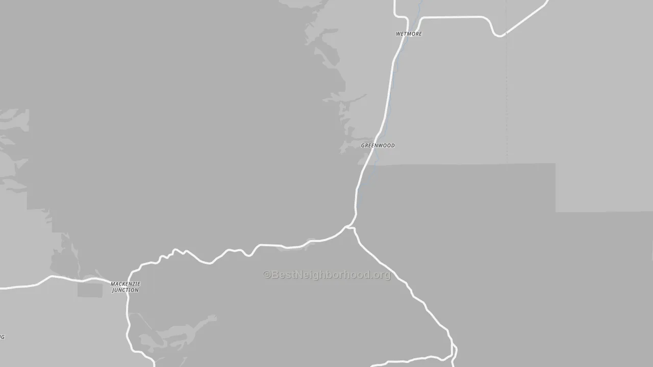 Bike Grade map of Wetmore, CO