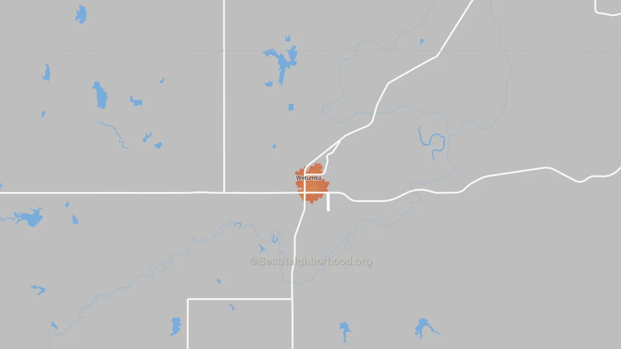 Bike Grade map of Wetumka, OK
