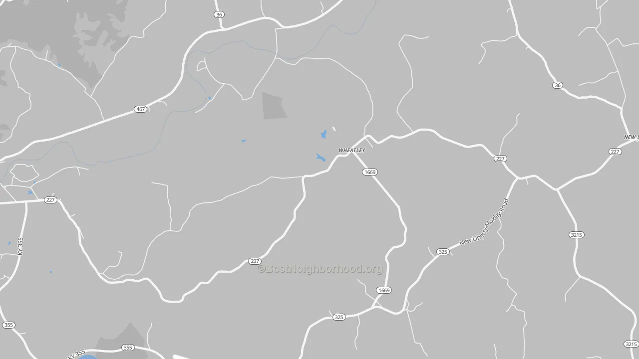 Bike Grade map of Wheatley, KY
