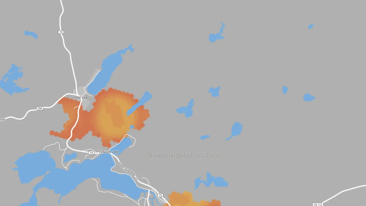 Bike Grade map of Wheelerville, NY