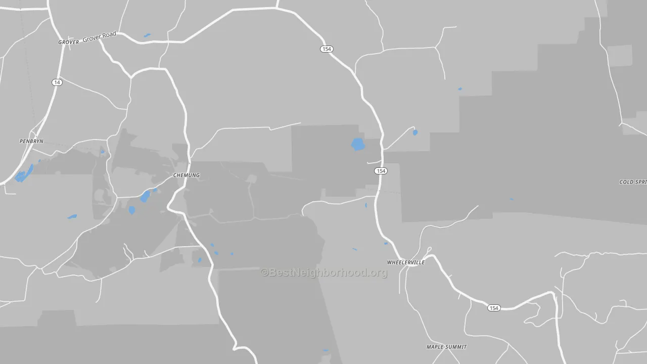 Bike Grade map of Wheelerville, PA