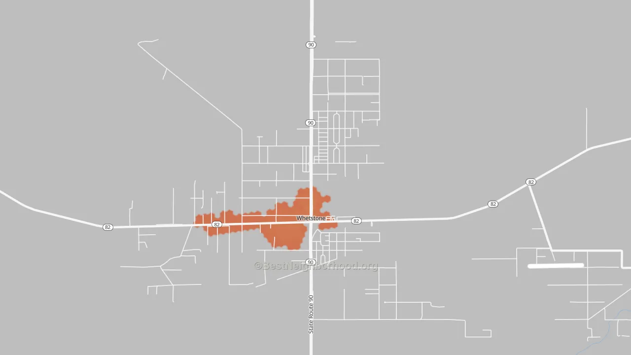 Bike Grade map of Whetstone, AZ