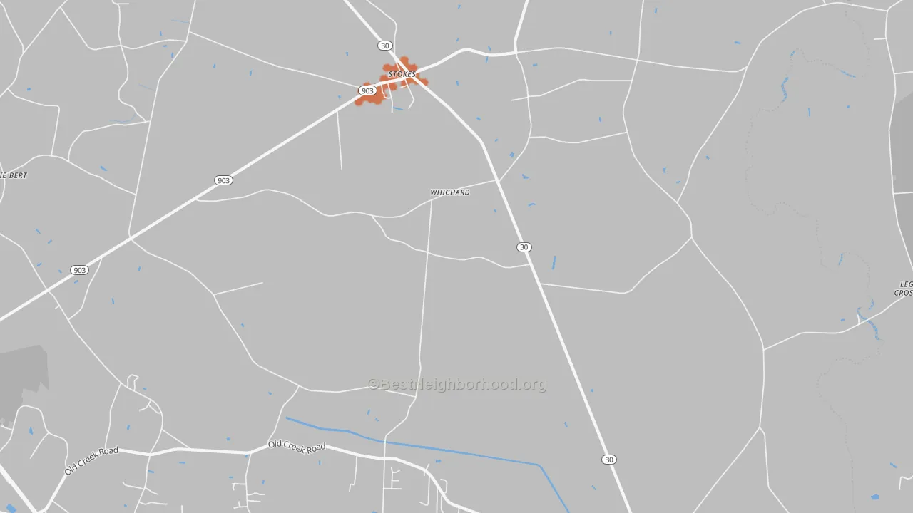 Bike Grade map of Whichard, NC