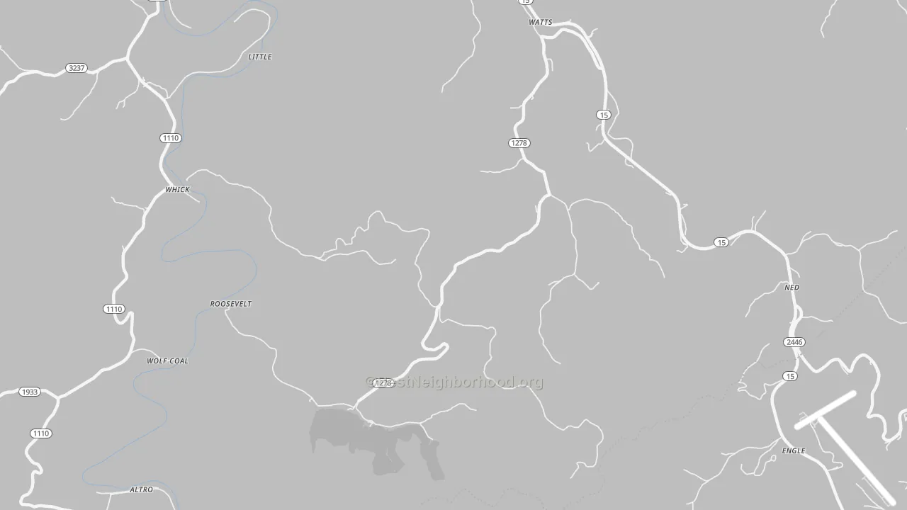Bike Grade map of Whick, KY