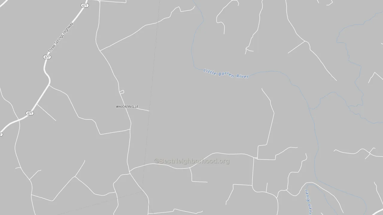Bike Grade map of Whickerville, KY
