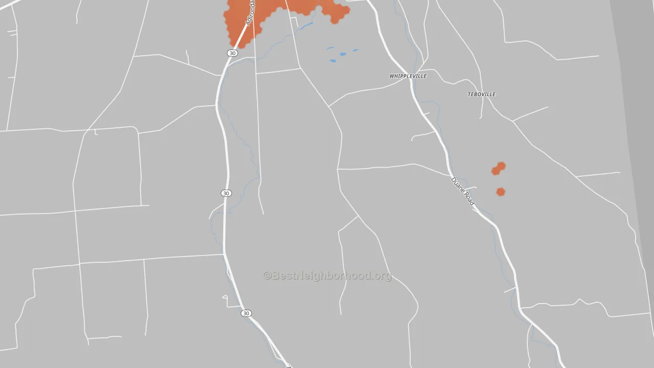 Bike Grade map of Whippleville, NY