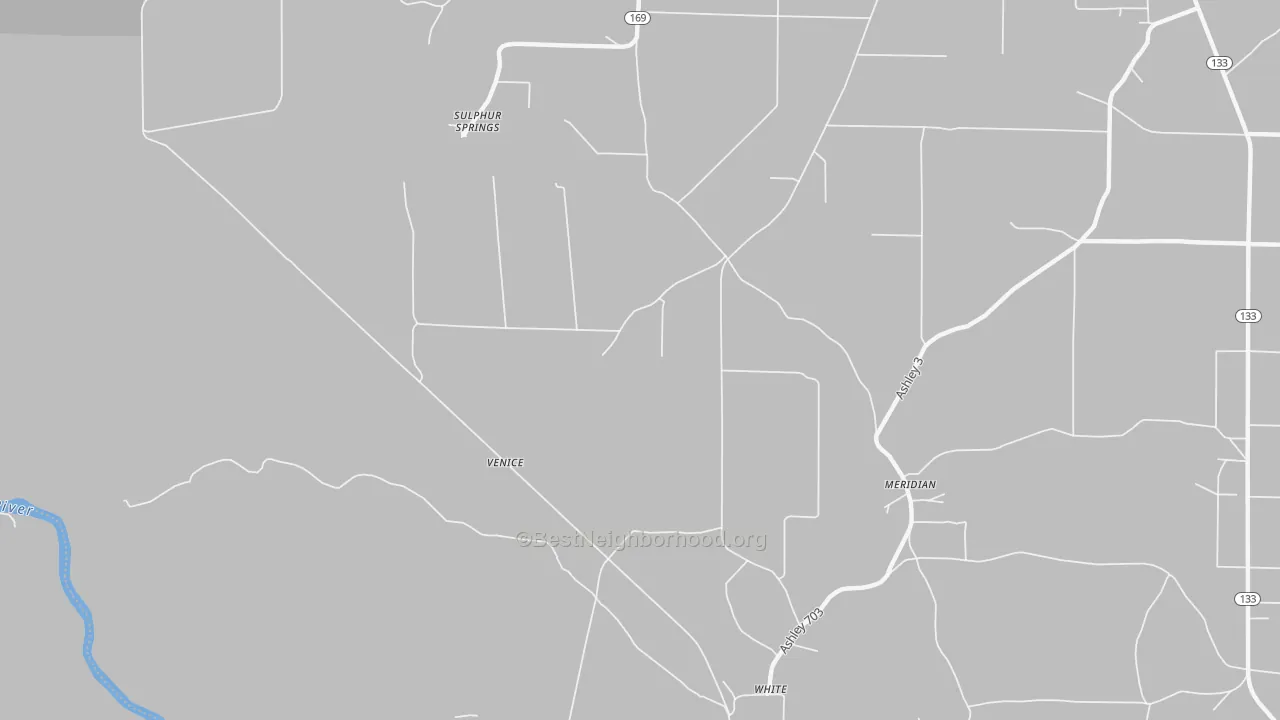 Bike Grade map of White, AR