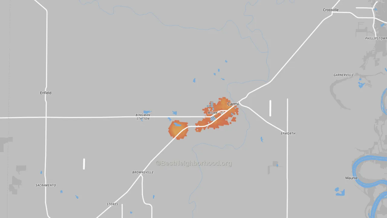 Bike Grade map of White County, IL