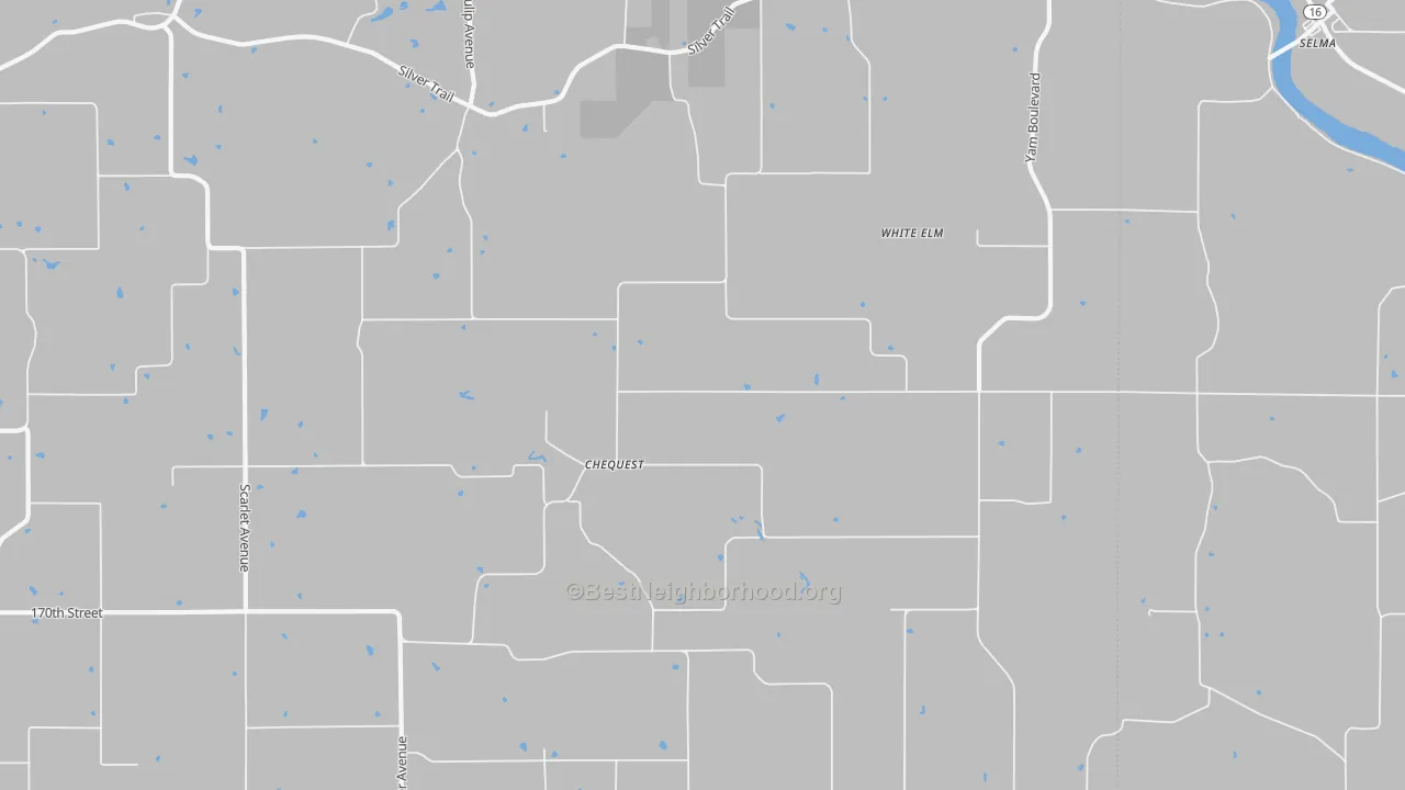 Bike Grade map of White Elm, IA