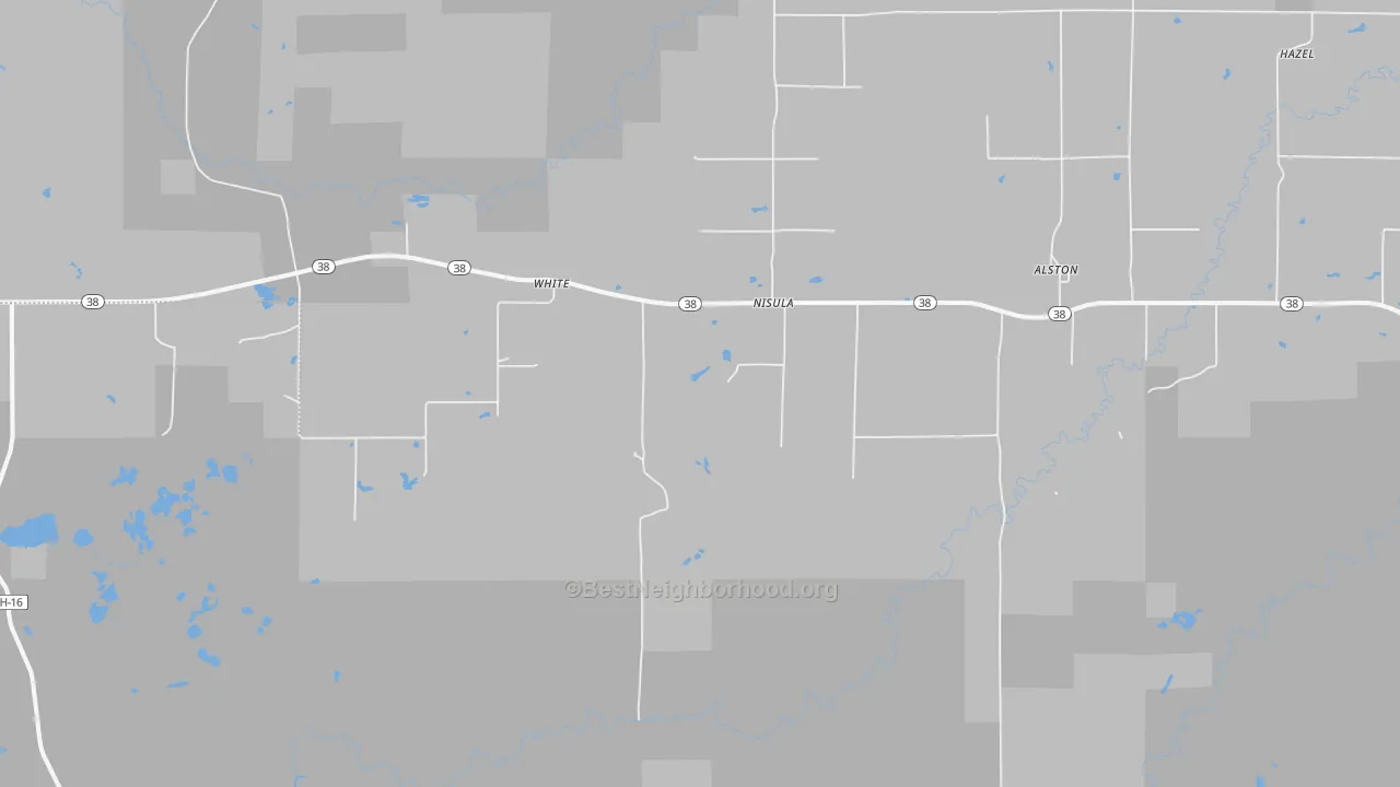 Bike Grade map of White, MI