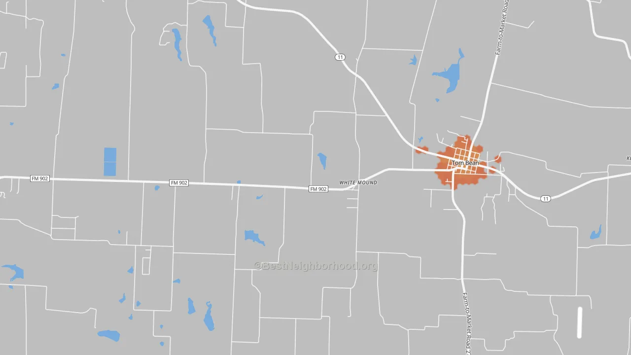 Bike Grade map of White Mound, TX