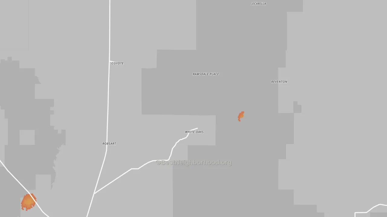 Bike Grade map of White Oaks, NM