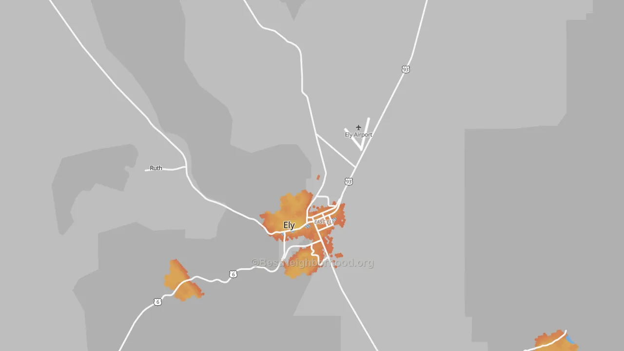 Bike Grade map of White Pine County, NV