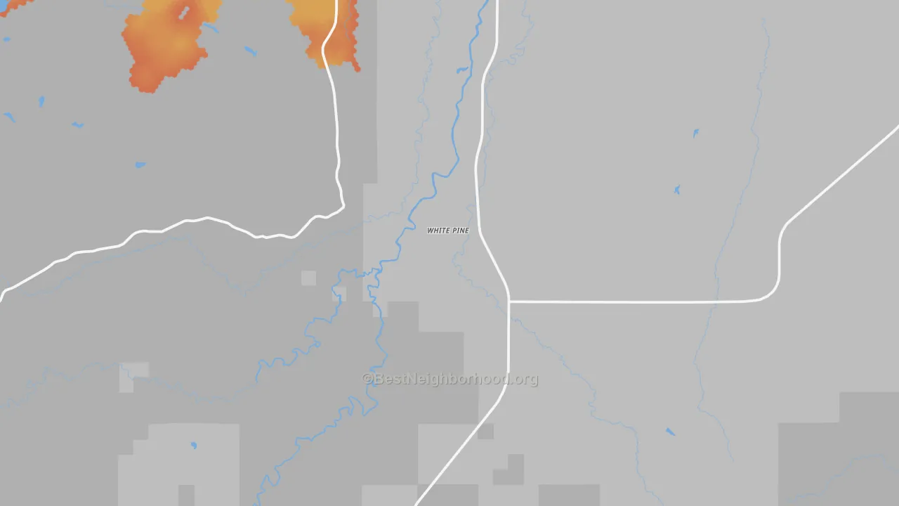 Bike Grade map of White Pine, MI