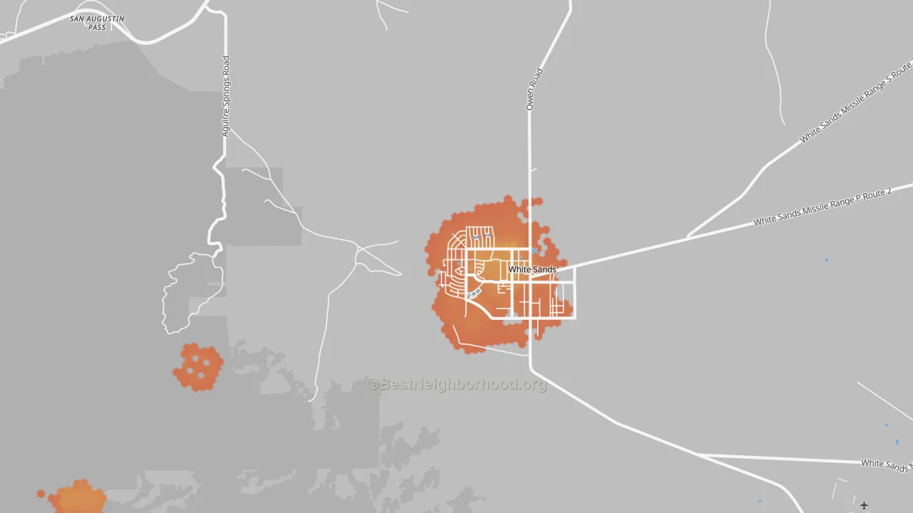 Bike Grade map of White Sands, NM