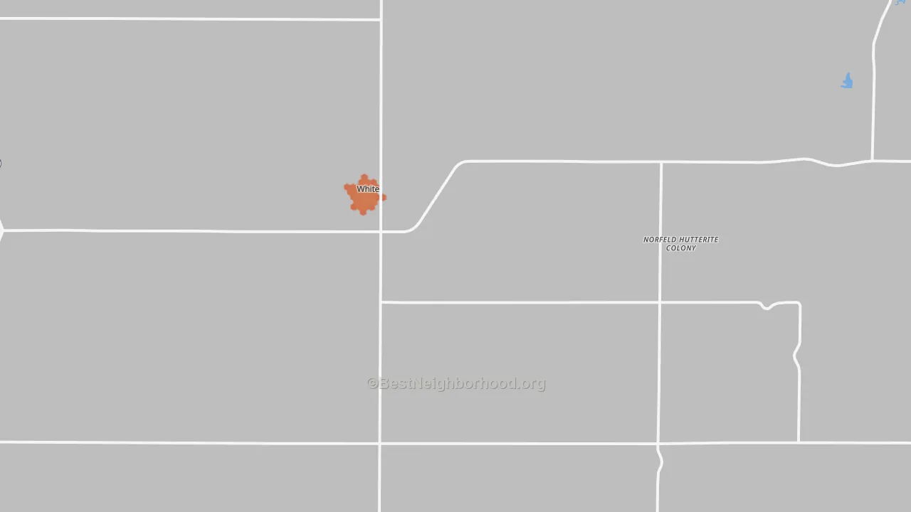 Bike Grade map of White, SD