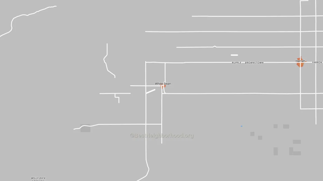 Bike Grade map of White Swan, WA
