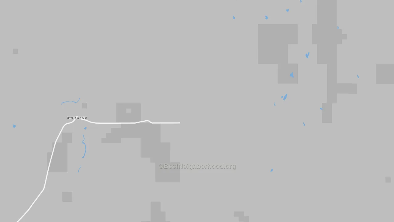 Bike Grade map of Whitewater, MT
