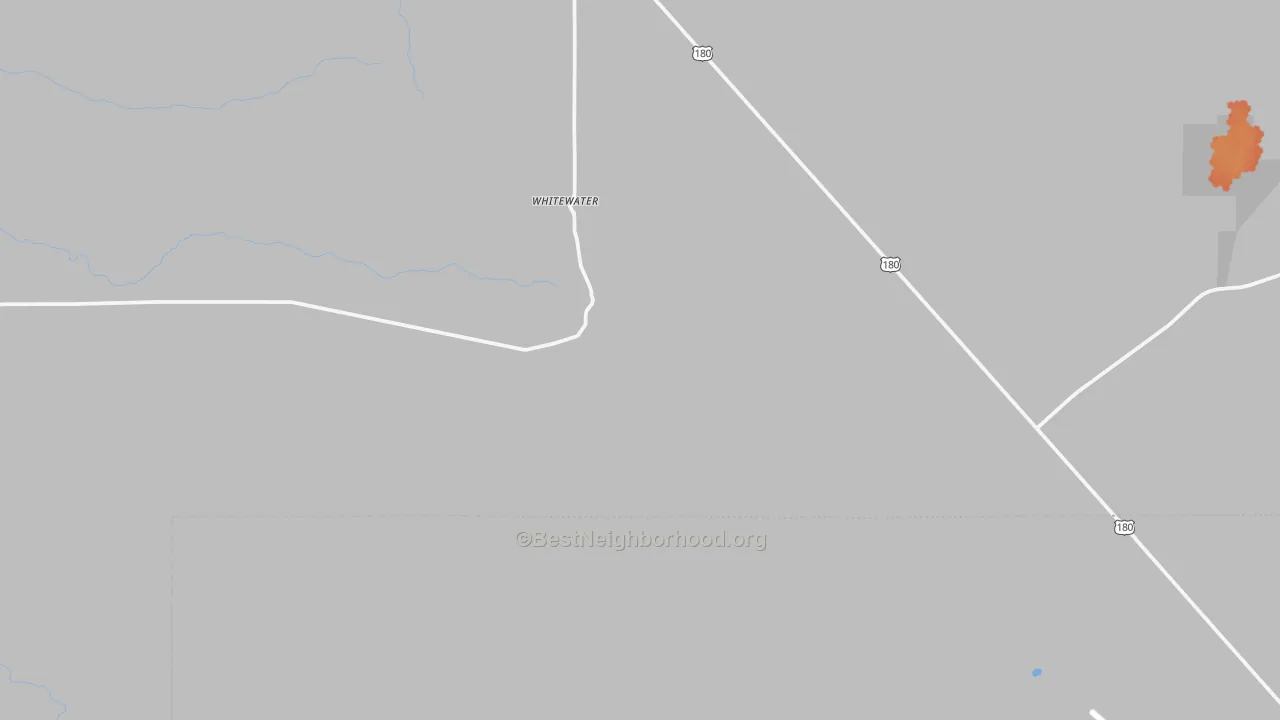 Bike Grade map of Whitewater, NM