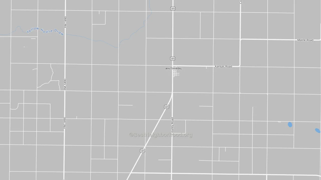 Bike Grade map of Whitharral, TX