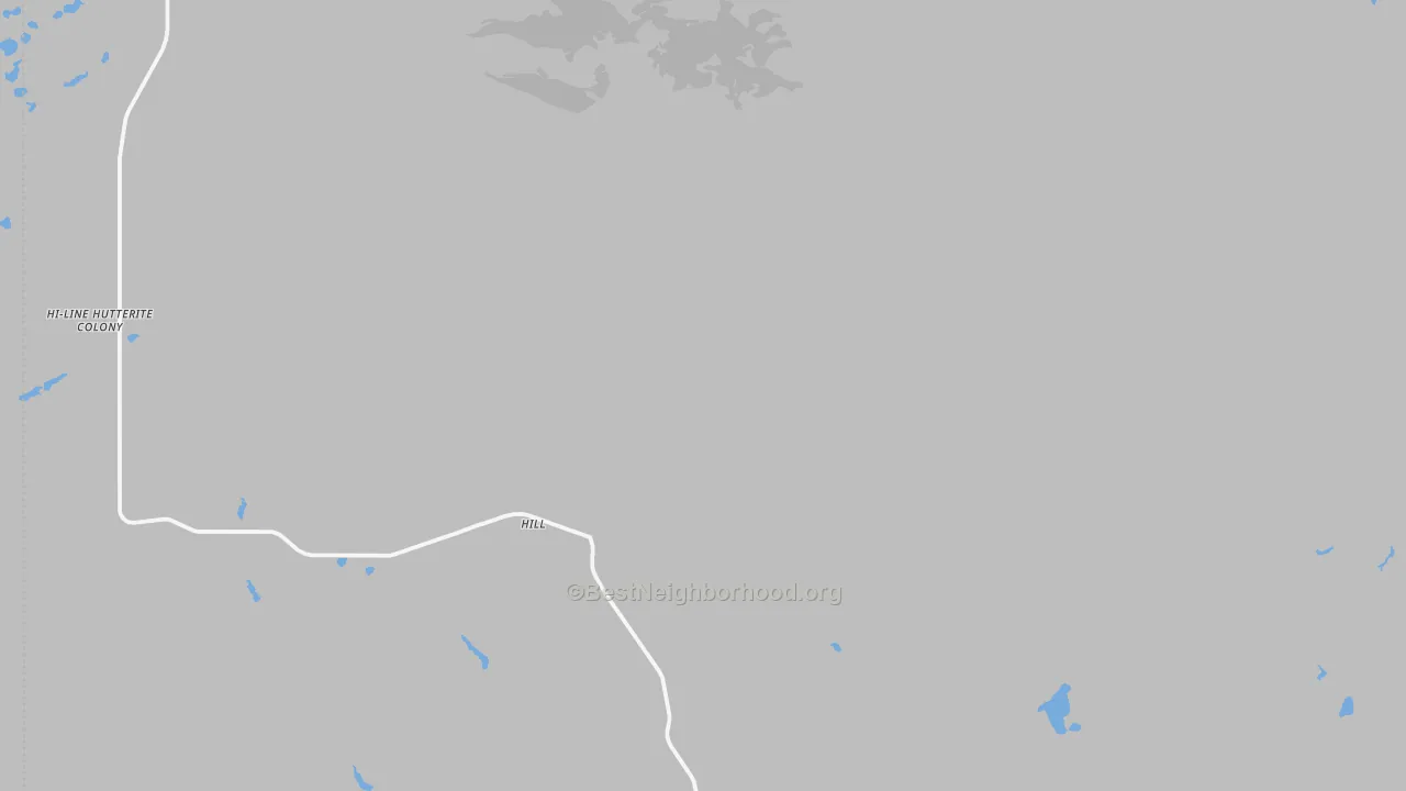Bike Grade map of Whitlash, MT