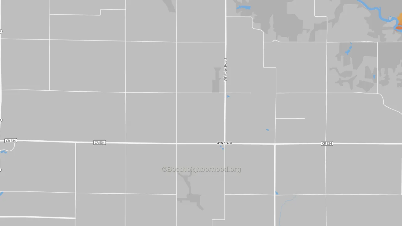 Bike Grade map of Whittier, IA