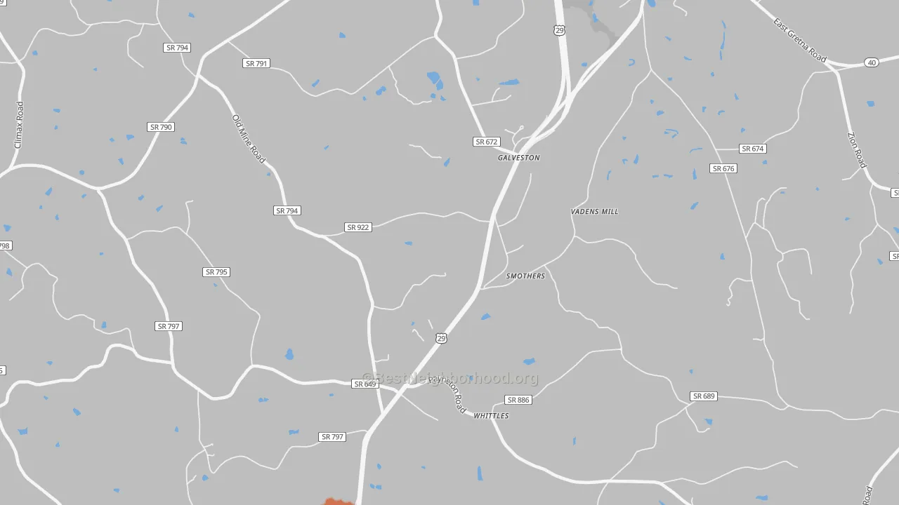 Bike Grade map of Whittle, VA