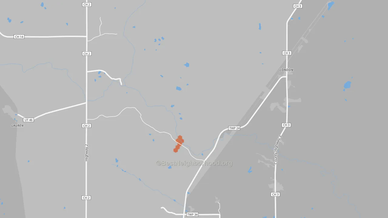 Bike Grade map of Whyte, MN