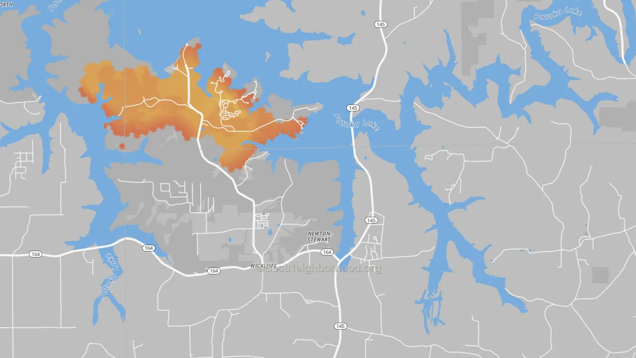 Bike Grade map of Wickliffe, IN