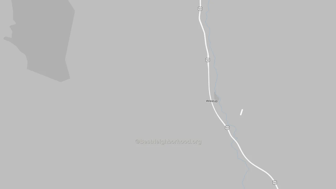 Bike Grade map of Wikieup, AZ