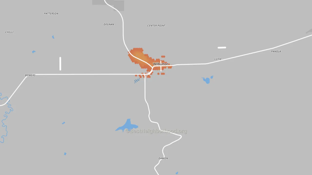 Bike Grade map of Wilburton, OK