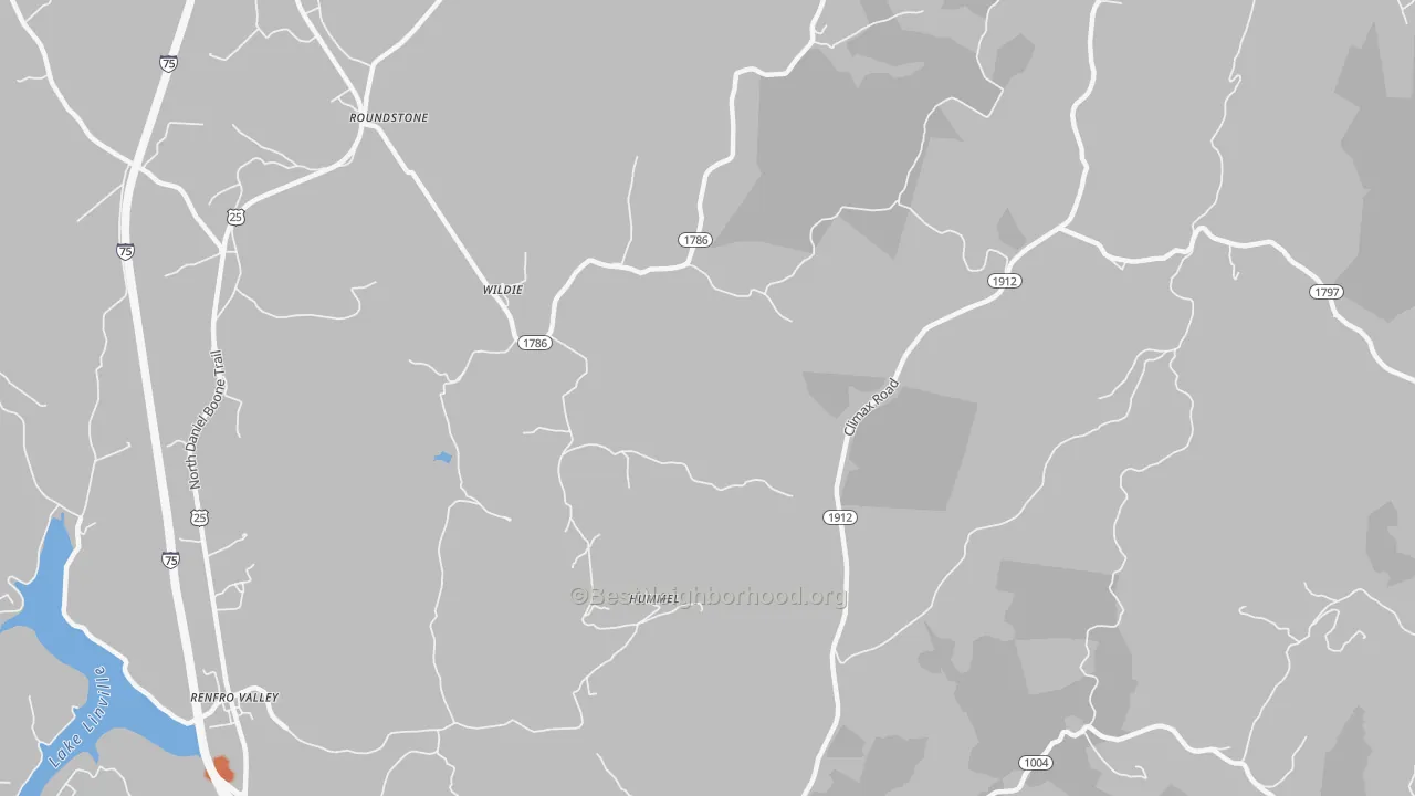 Bike Grade map of Wildie, KY