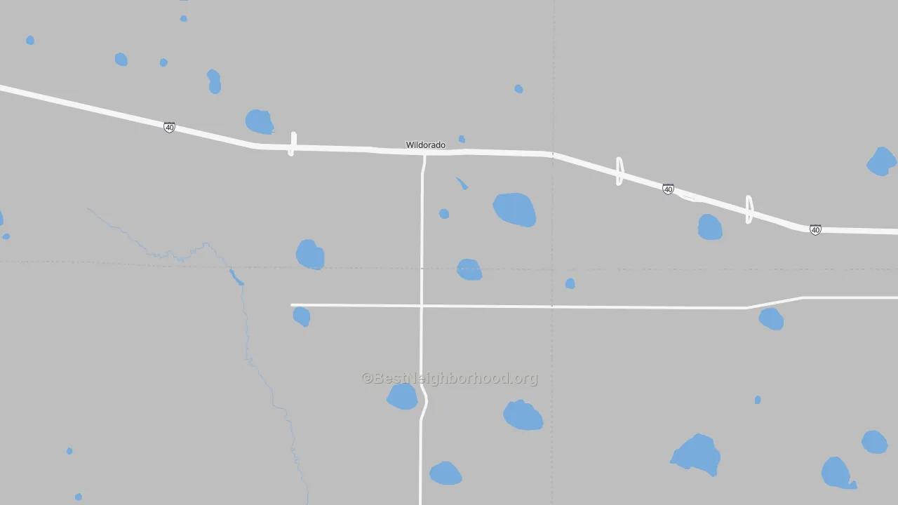 Bike Grade map of Wildorado, TX