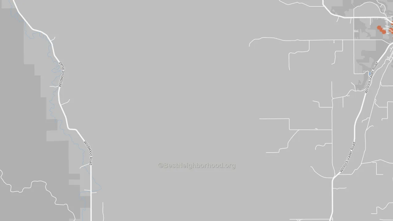 Bike Grade map of Wildwood, WA
