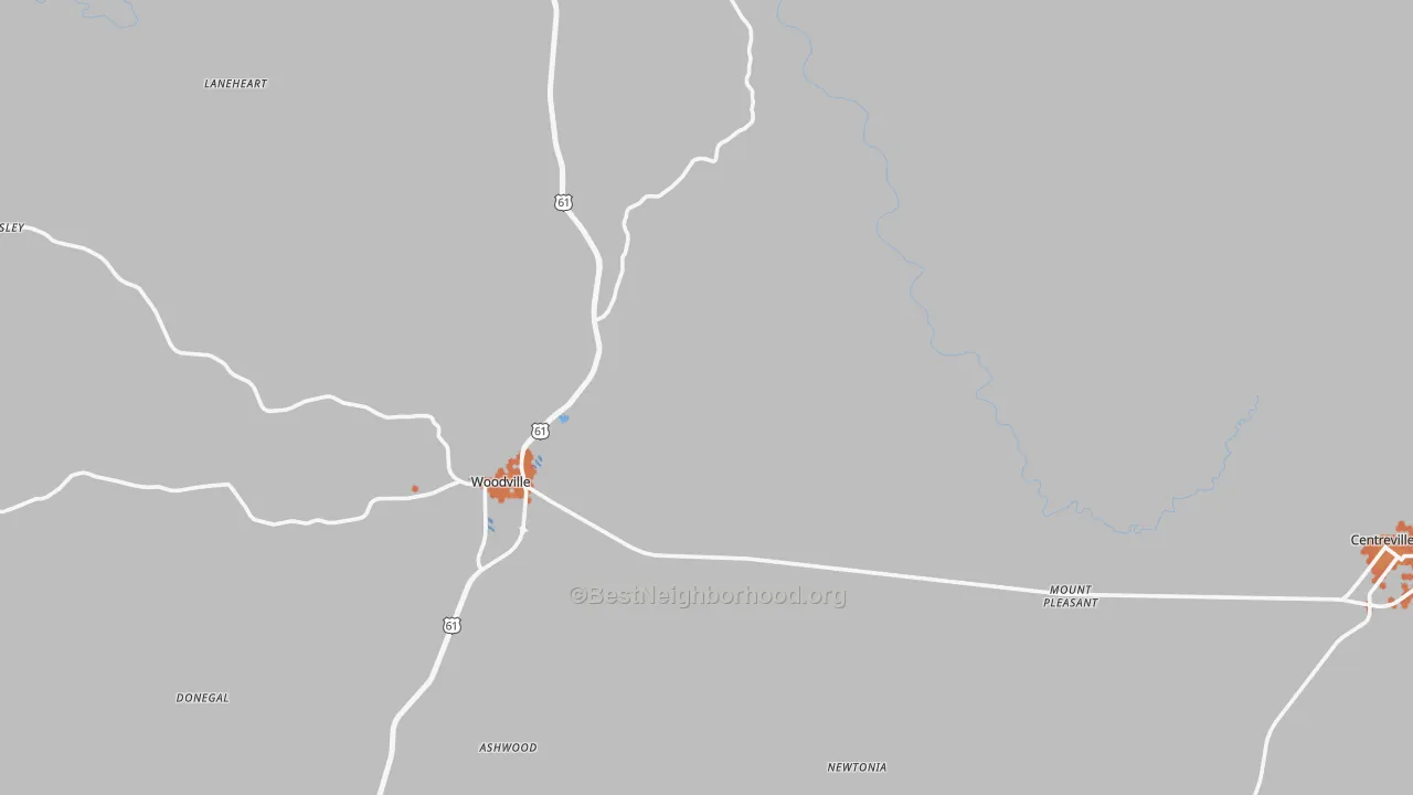 Bike Grade map of Wilkinson County, MS