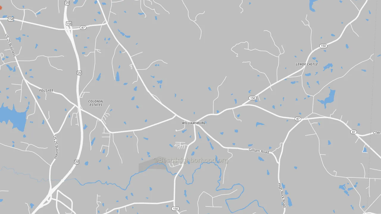 Bike Grade map of Williamsburg, NC