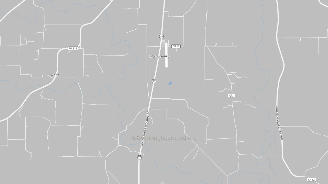 Bike Grade map of Williamsburg, TX