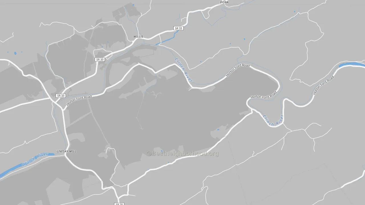 Bike Grade map of Willis, TN